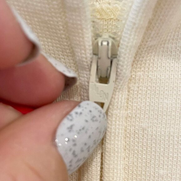 Butte Knit Vintage Short Sleeve Wedding Dress Lace M Ivory Square Neck S 70s 60s - Picture 8 of 14